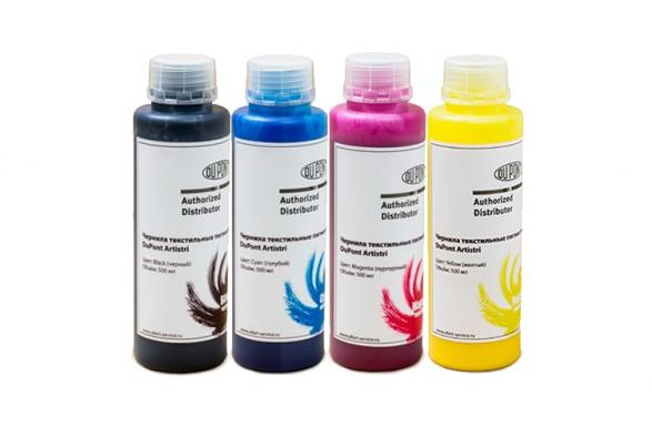 Комплект текстильных чернил DuPont Artistri, 500 мл (4 цвета) изображение