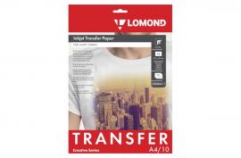 Термотрансферная бумага LOMOND Transfer Paper for bright cloth A4, 140г/м2 10 листов